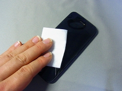 iPhone 5の液晶を拭き掃除